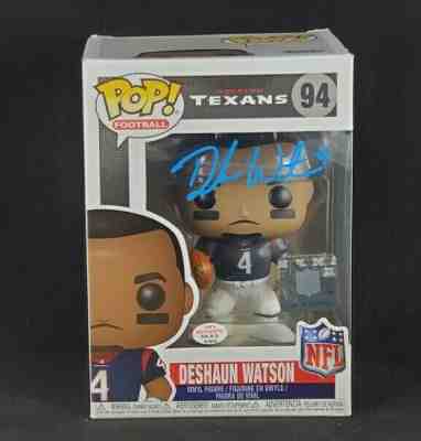 Deshaun Watson Signed Houston Texans Funko Pop Football 94 with COA