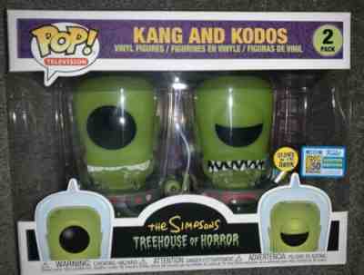 Funko Pop SDCC 2019 Excl Simpson’s Kang & Kodos *Official Sticker* IN HAND