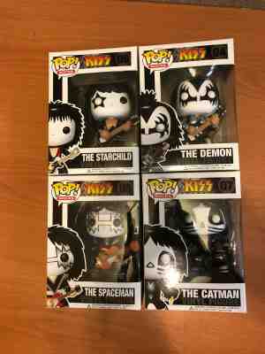 Funko Pop Kiss Set Demon Starchild Space Ace Catman