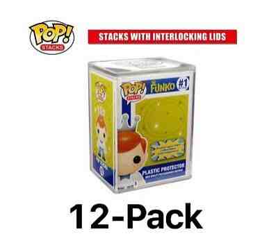 Funko Pop Stacks: Plastic Protector Case with Interlocking Lid #6520 (12-Pack)