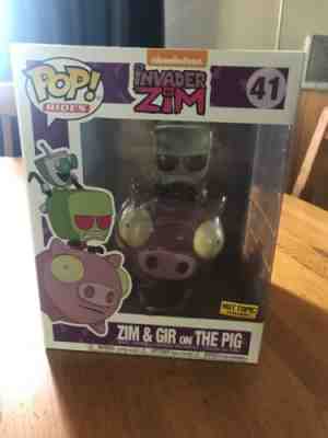 Funko Pop Invader Zim and Gir On the Pig