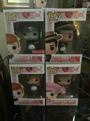 LOT OF 5 I LOVE LUCY Funko Pop! Television - Target Exclusive Lucy, Ricky, Facto