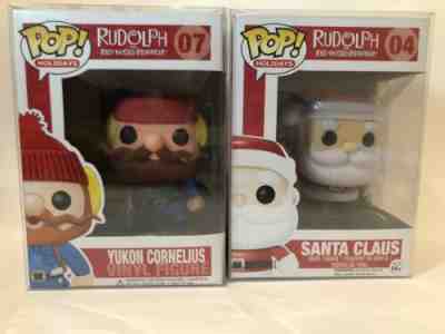 Funko Pop Rudolph Red Nosed Reindeer: Santa Claus & Yukon Cornelius Vaulted 