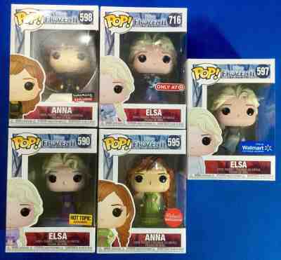 Funko Pop Disney Frozen 2 Anna, Elsa Exclusive Target Walmart Hot Topic Cinemark