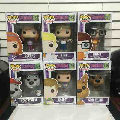 FUNKO POP Set Of 6 SCOOBY-DOO SHAGGY DAPHNE FRED VELMA & SCOOBY-DUM 