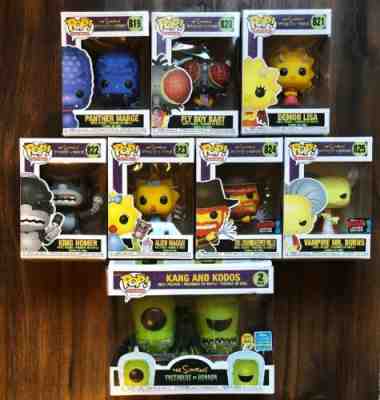 FUNKO POP SIMPSONS TREEHOUSE OF HORRORS 2019 RELEASES LOT/8 damage see desc