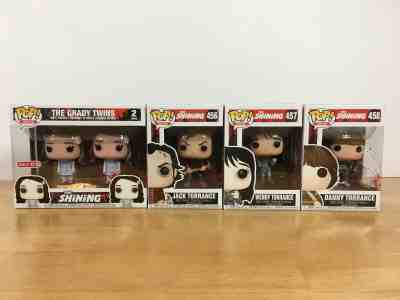 Funko Pop! The Shining Lot of 4 Jack, Wendy & Danny Torrance & Grady Twins, NIB