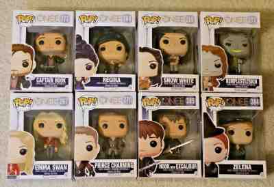 Funko Pop Lot Of 8 Set Once Upon A Time Series Set Emma Hook Rumple! Ships fast!