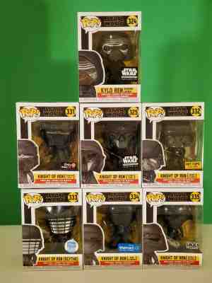 FUNKO POP! STAR WARS 324, 325, 331-335 KYLO & KNIGHTS OF REN 10PCS EXCLUSIVE SET