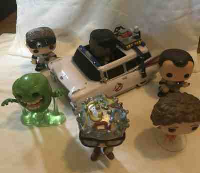 8 Loose Funko Pops Ghostbusters Stay Puft Ray Egon Peter Slimer Winston Ect0-1