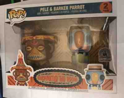 Disney Enchanted Tiki Room 2-Pack Pele & Barker Parrot Pop Vinyl Funko