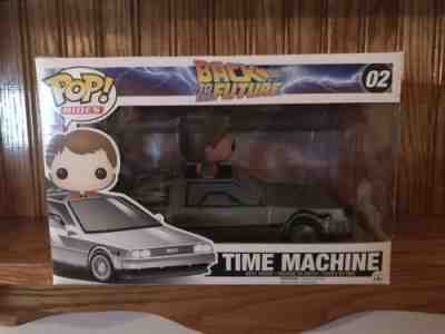 Funko Pop Rides Back to the Future DeLorean Time Machine #02 Vaulted!