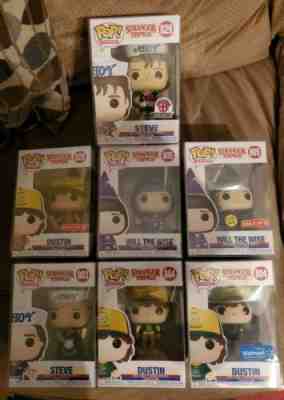 FUNKO POP STRANGER THINGS EXCLUSIVES BASKINS ROBBINS WALMART WILL DUSTIN STEVE 