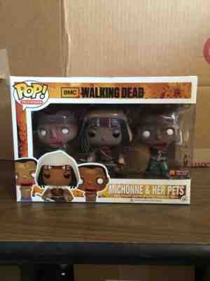 Funko Pop The Walking Dead Michonne And Her Pets Px Exclusive