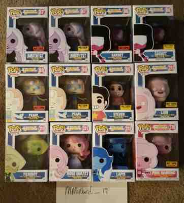 Funko pop Steven Universe 12 pc collection Lapis, Pink Diamond, GITD Garnet...