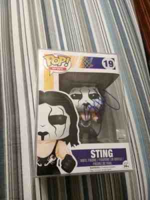 Sting Funko Pop (Autographed) (Steve Borden)