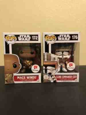 Funko Pop! Walgreens Exclusive Commander Cody and Mace Windu