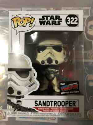 OFFICIAL NYCC 2019 FUNKO POP STAR WARS SANDTROOPER CON STICKER IN HAND