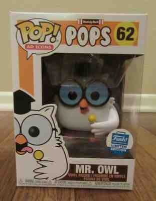 Funko Pop! Ad Icons Tootsie Roll Pops #62 Mr. Owl Funko Shop Limited Edition NIB