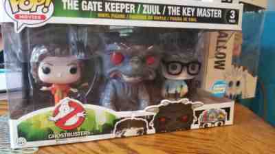 Funko Pop Ghostbusters 3 pack Gate Keeper Zuul, The Key Master collectable! 