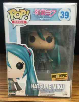 FUNKO POP! ROCKS CRYPTON HATSUNE MIKU HOT TOPIC EXCLUSIVE 39+ POP PROTECTOR