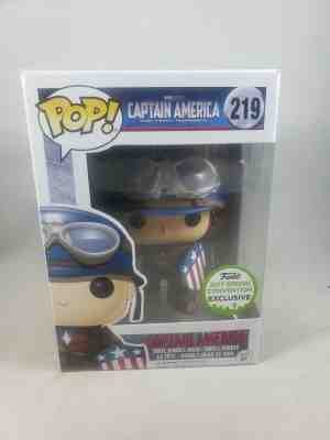 Funko Pop! Avengers Captain America #219 WWII ECCC 2017 Hard Protector Colorado