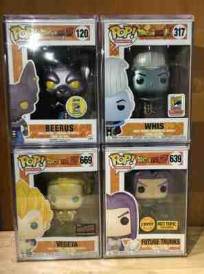 Funko POP! Anime Dragon Ball Z Metallic Beerus&Whis SDCC Exclusive Grail Bundle!