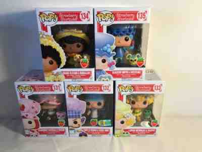 New Funko POP Strawberry Shortcake SCENTED Vinyl Figures Lot of 5  #131-135