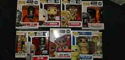 Funko Pop! Star wars lot Jabba IG-88 Zuckuss Dengar bounty hunters