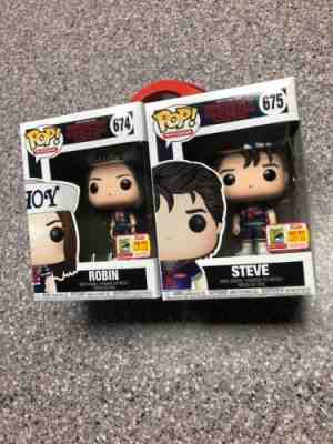 Funko POP SDCC Fundays 2018 Steve and Robin Stranger Things Scoops Ahoy LE1800