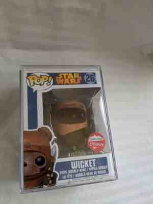 Funko Pop! Star Wars Wicket flocked! VAULTED w/Hard stack!