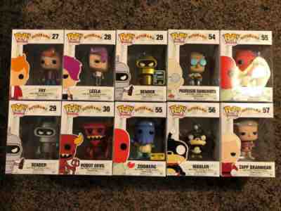 Funko Pop! Futurama set Fry Leela Bender Zoidberg Professor Zapp Robot Devil