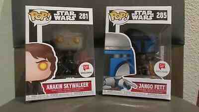 Funko POP Walgreens Exclusive Star Wars Anakin Skywalker 281 Jango Fett 285