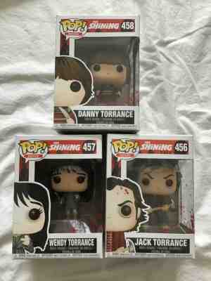 Funko Pop! THE SHINING Jack - Wendy & Danny Torrance  3 Piece Lot Stephen King