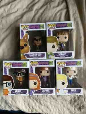 Funko Pop Velma Daphne Fred Shaggy Scooby Scooby Doo Set Rare Vaulted