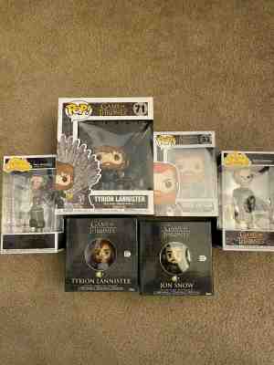 Lot of 6 Game Of Thrones Funko POP! Rock Candy And Five Star Figures NEW 