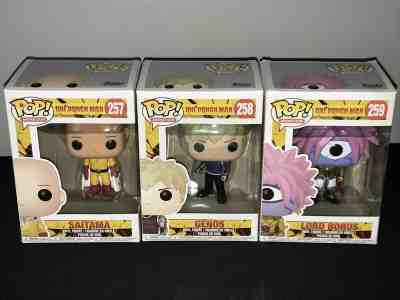 Funko Pop! One Punch Man Full Set: Saitama, *VAULTED* Genos, and Lord Boros