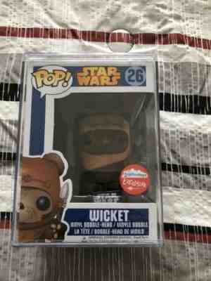 Funko Pop! Star Wars Flocked Wicket #26 Fugitive Toys Exclusive