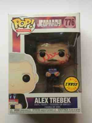 Autographed Funko Pop Jeopardy! ALEX TREBEK *CHASE*