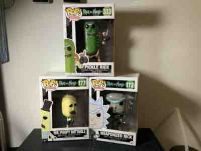 Rick and Morty Funko POP Set Of 3