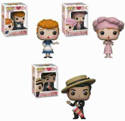 Funko I Love Lucy, Ricky, Factory Lucy Vinyl Figures Complete Set POP Television