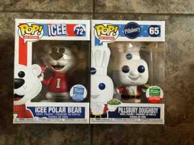 Funko Pop! 12 Days Of Christmas Pillsbury Doughboy & Icee Polar Bear