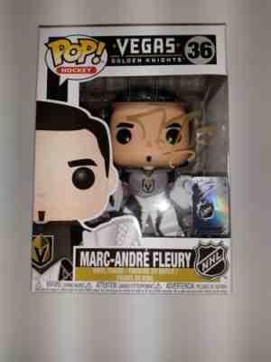 NHL Hockey Marc-Andre Fleury Signed Funko Pop bobble Vegas Golden Knights VKG