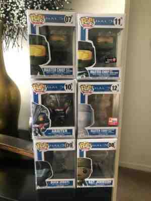 Funko HALO POP SET Arbiter Buck Sgt Johnson Master Chief  MINT