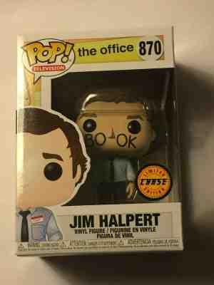 JIM HALPERT - CHASE - The Office #870 Funko Pop! Figure - CREASED PACKAGE