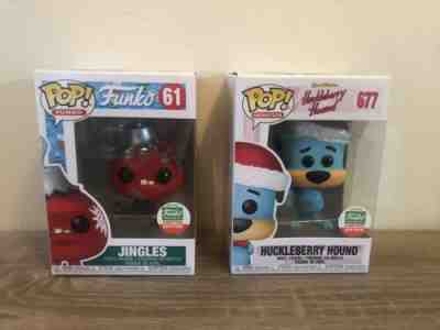 Funko Pop Jingles & Huckleberry Hound Set Of 2 Cyber Monday New