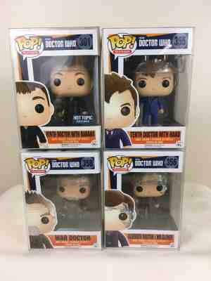 Funko POP Doctor Who - RETIRED - 301, 355, 356, 358 w/protectors