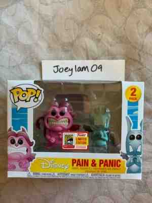 PAIN AND PANIC HERCULES DISNEY MOVIE FUNKO POP SDCC 2018 EXCLUSIVE FIGURE 2 PACK