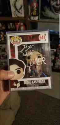 Funko Pop Eddie Kaspbrak Autographed By Richie Tozier With Beckett coa 