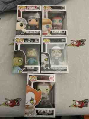 Funko Pop Lot Horror It Exorcist Psycho Annabelle The Nun NEW 5 Pops